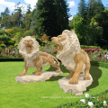 modern garden outdoor marble carving decorative lion sculpture